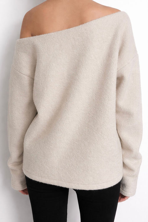 Mohair Off-Shoulder